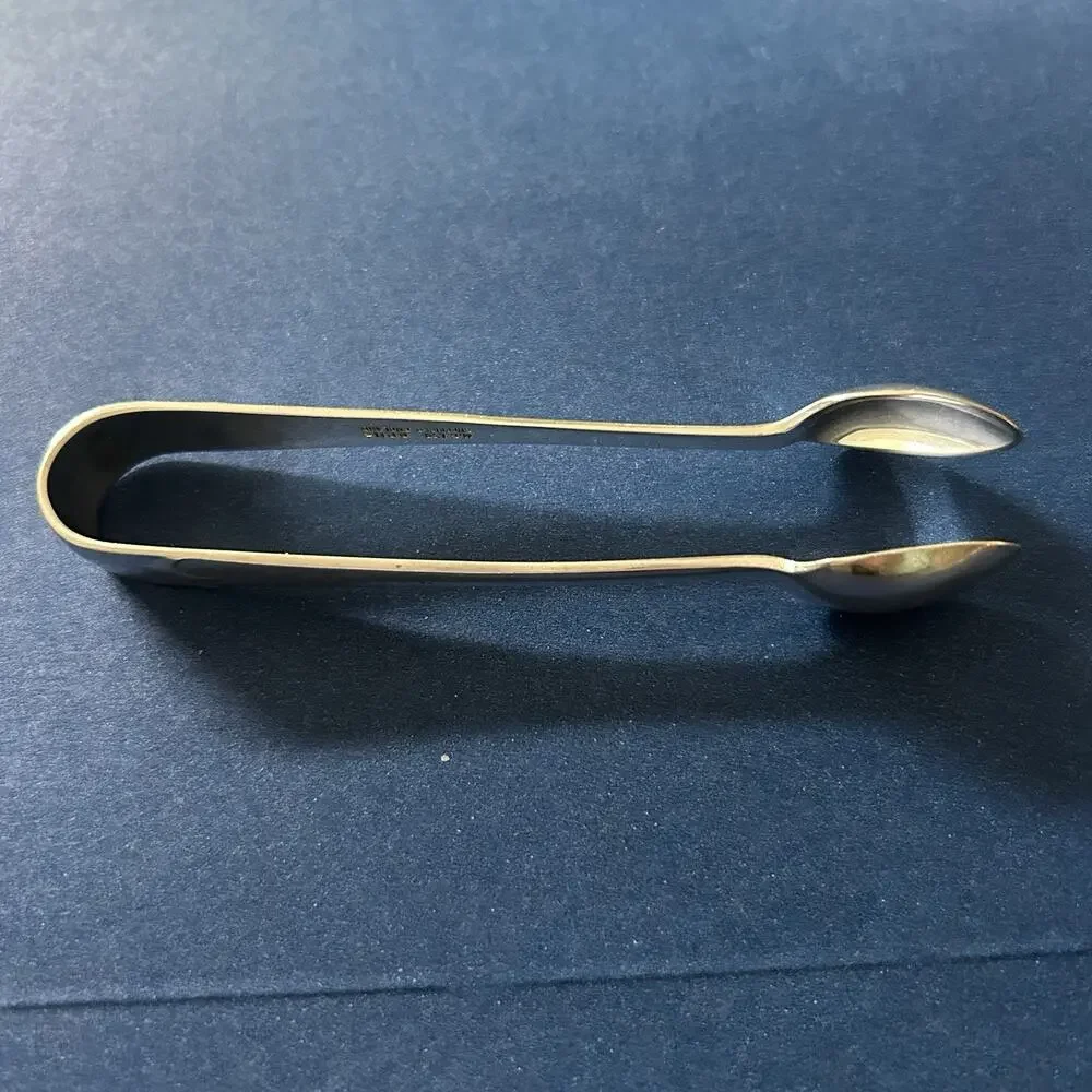 ANTIQUE SILVER PLATED SUGAR CUBE TONGS MS LTD SHEFFIELD ENGLAND